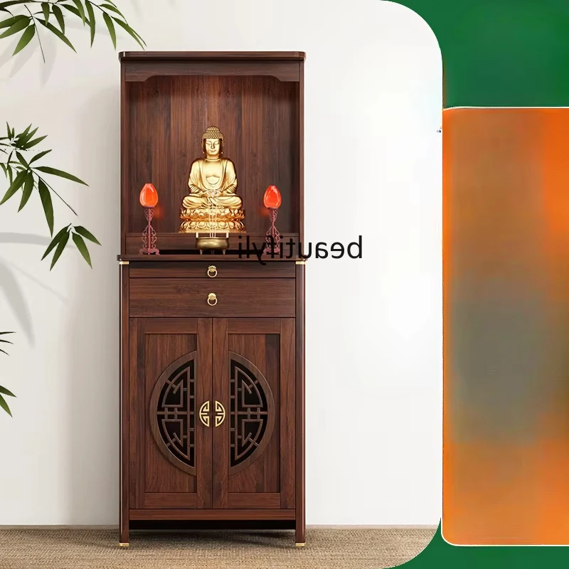 Solid wood Buddhist shrine offering table Shentai household incense table Buddha statue table   Chinese Buddhist cabinet