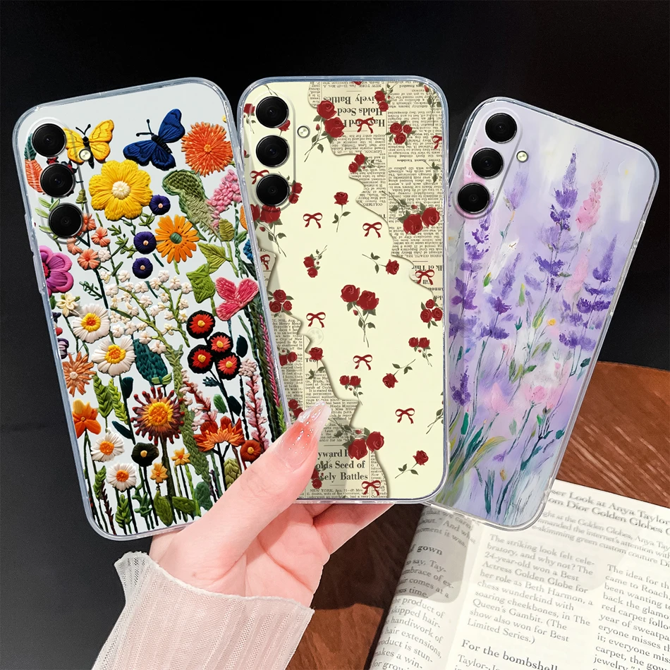 حافظة لهاتف سامسونج جالاكسي M54 F54 M34 F34 5G كيوبيد-Angel غطاء حماية شفاف من السيليكون الناعم خفيف الوزن فوندا #3