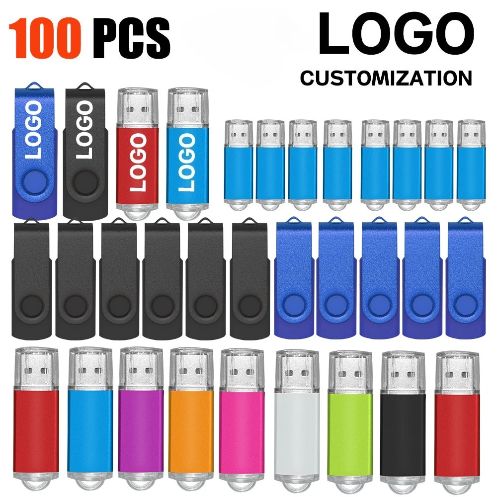 

100 упаковок USB-флеш-накопителя, флэш-накопитель, 1 ГБ, 2 ГБ, 4 ГБ, 8 ГБ, 16 ГБ, 32 ГБ, 64 ГБ, 128 ГБ, 512 МБ, флэш-диск с памятью