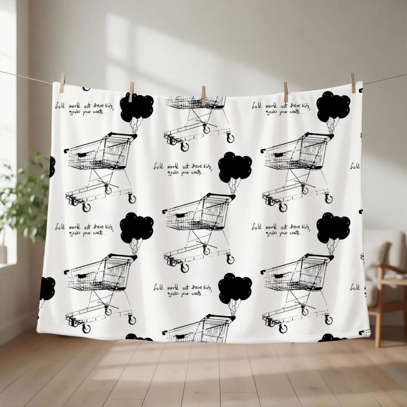 NF Throw Blanket couch cozy soft plush fuzzy picnic outdoor blanket