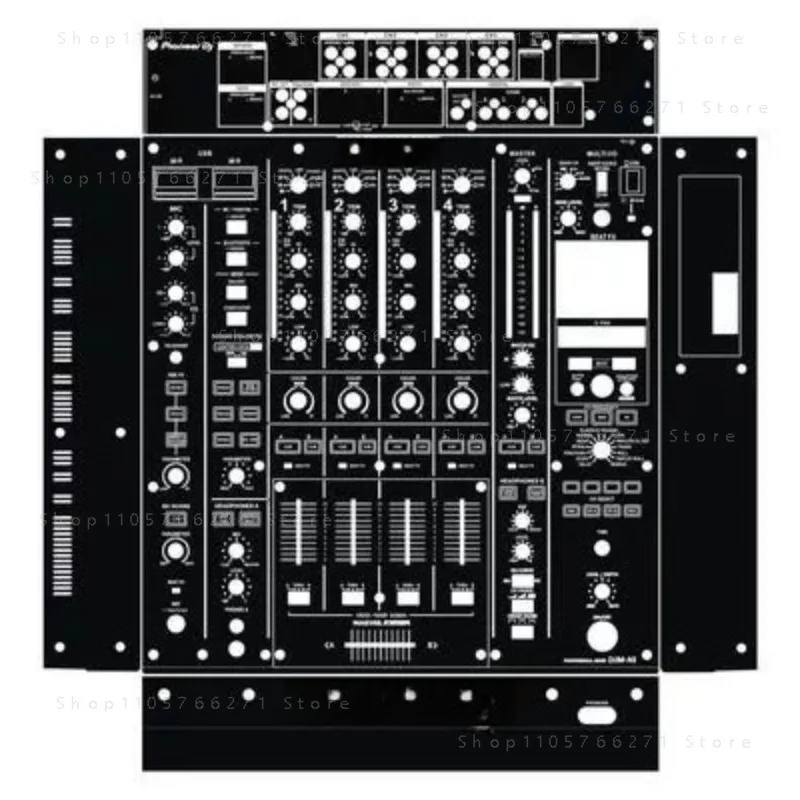 DJM-A9 (DJMA9) Mixer Full Coverage Protective Film - Imported Scratch-Resistant Material Black/White Optional