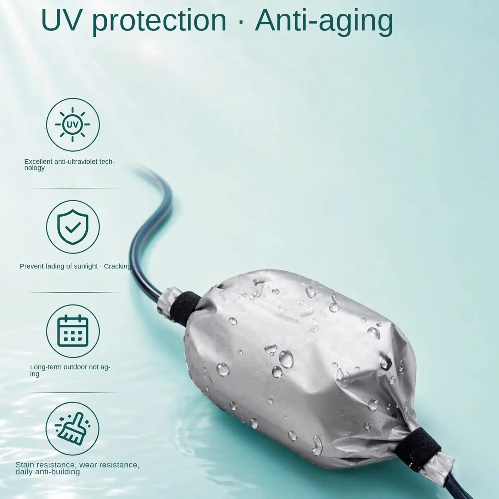 Extension Cord Covers 2 Piece Weatherproof UV-Resistant Cable Sleeves Outdoor Cord Cover Waterproof For Rv Generator Lawn Garden