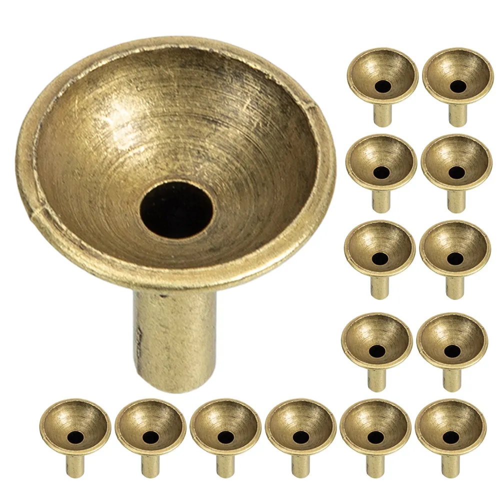 24Pcs Metal Incense Burner Stand Backflow Waterfall Funnel Style for Meditation Yoga Tea Ceremonies Heat Resistant Alloy Mini