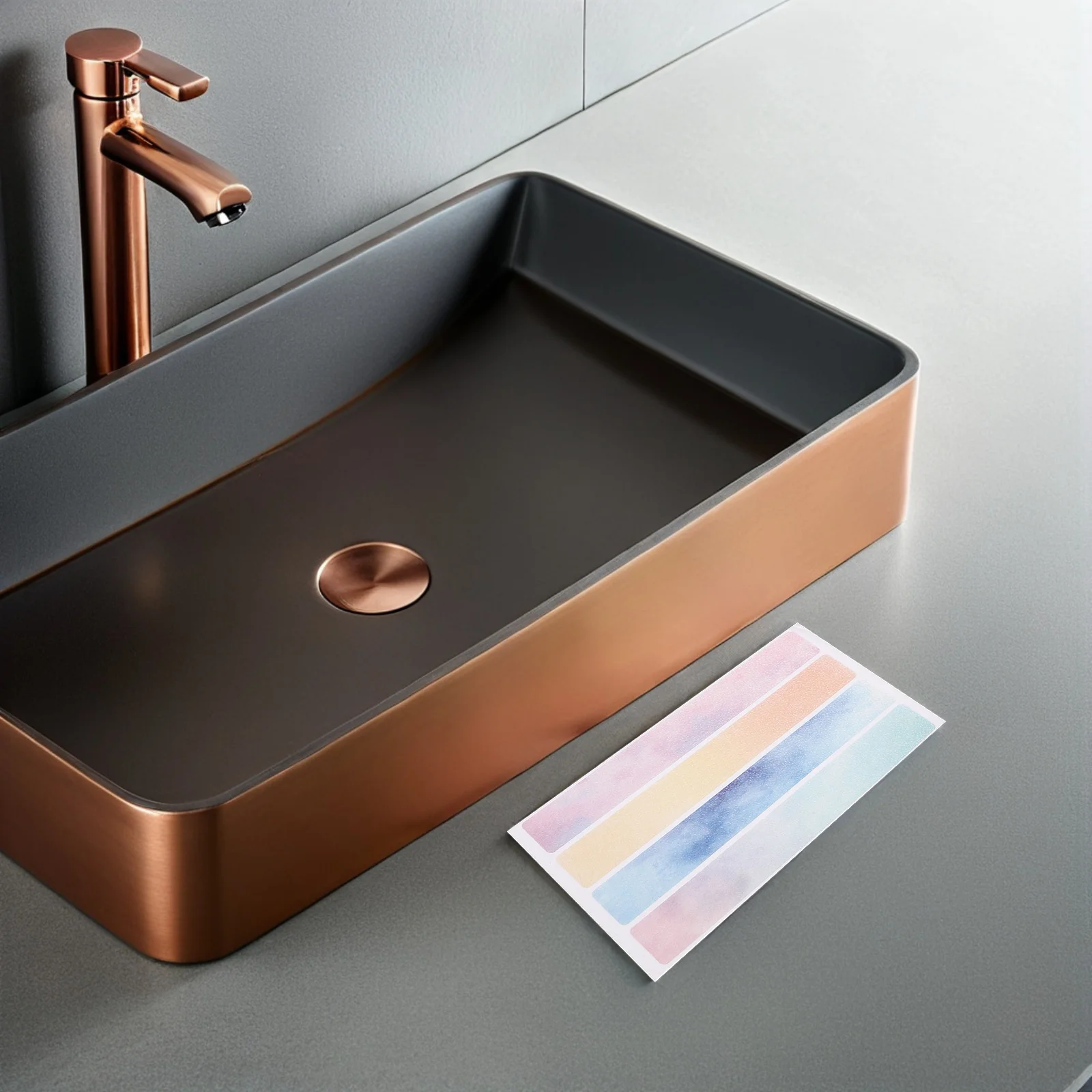 

2Sets Anti Slip Colorful Bathtub Stickers Non Skid Bath Mat Decals Easy Apply Safety Treads Floors Showers Ladders