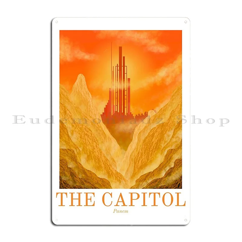 The Hunger Games Capitol Metal Signs Design Vintage Rusty Club Personalized Tin Sign Poster