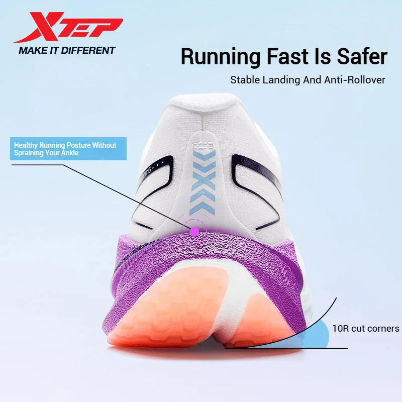 Xtep Shyft 1.0 احذية الجري المهنية للرجال 2025 الصيف ماراثون امتصاص الصدمات لوحة الكربون أحذية السباق 875319110083