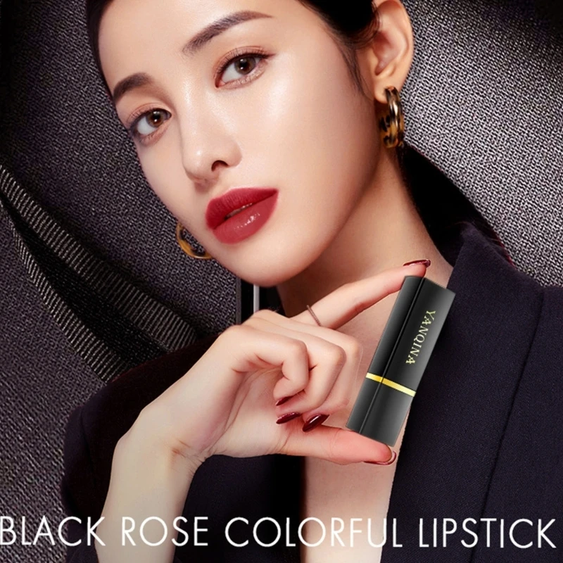 Black Rose Lipstick Kleurveranderende lippenstift Langdurig en niet gemakkelijk te plakken beker