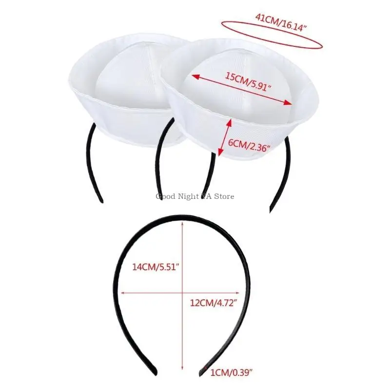 어린이를위한 선원 선장 모자 성인 선원 파티 코스프레 의상 소품 선원 파티를위한 작은 선장 모자