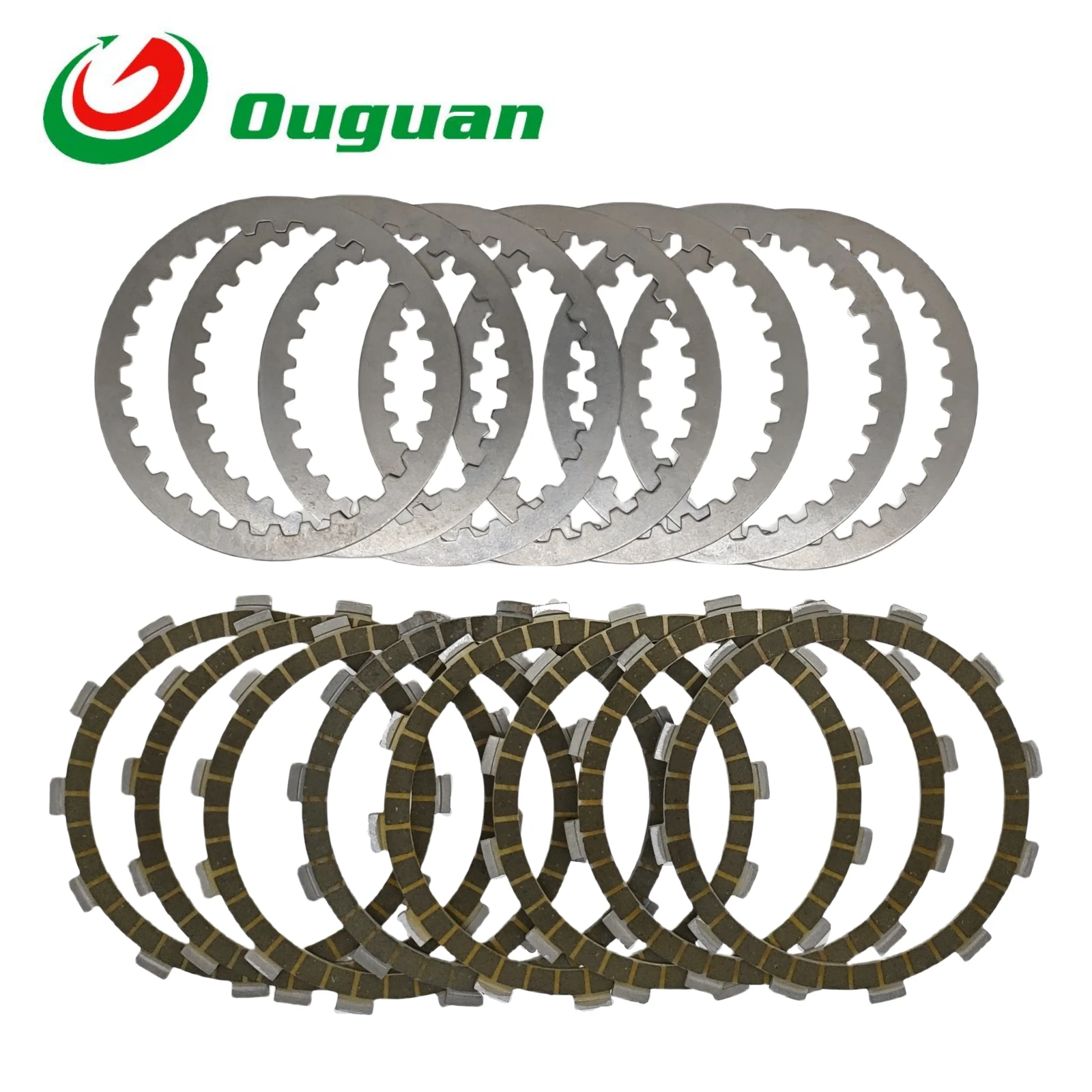 

ouguan for Zongshen NC450 NC 450 KAYO T6 K6 BSE J5 RX3 ZS450GY-3 ZS177mm ZS 450 450cc Clutch Friction Steel Disc Plates Kit