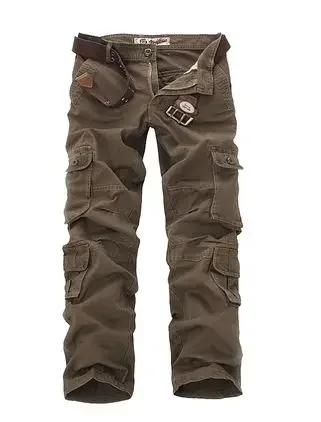 2024 New Tactical Pants Men Multi-pocket Washed Overalls Male Baggy Cargo Pants for Men Cotton Trousers Large Size 46