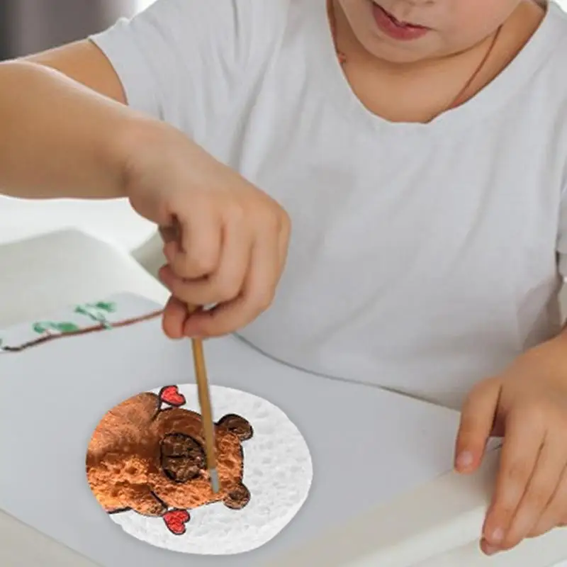 10pcs 거품 질감 그림 종이 3D 아트 드로잉 종이 흰색 거품 질감 공예 PuffyTexture 종이, 공예, 수공예품 거품