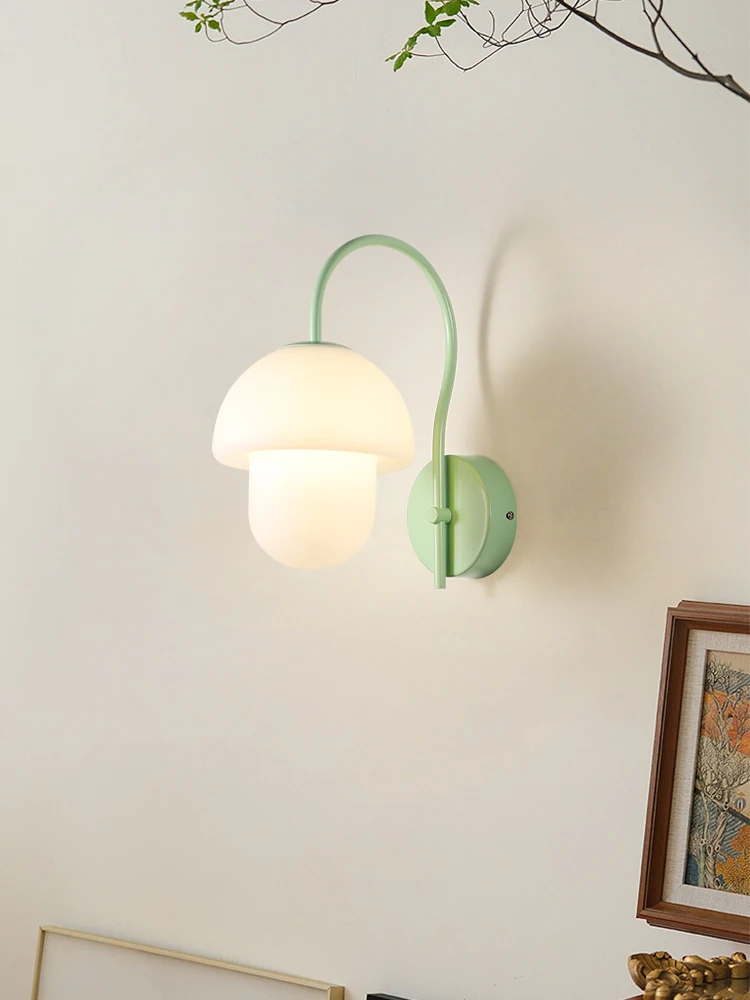 

Eye protection bedside lamp room modern simple cream wind internet famous lighting fixtures warm and creative bedroom wall lamp