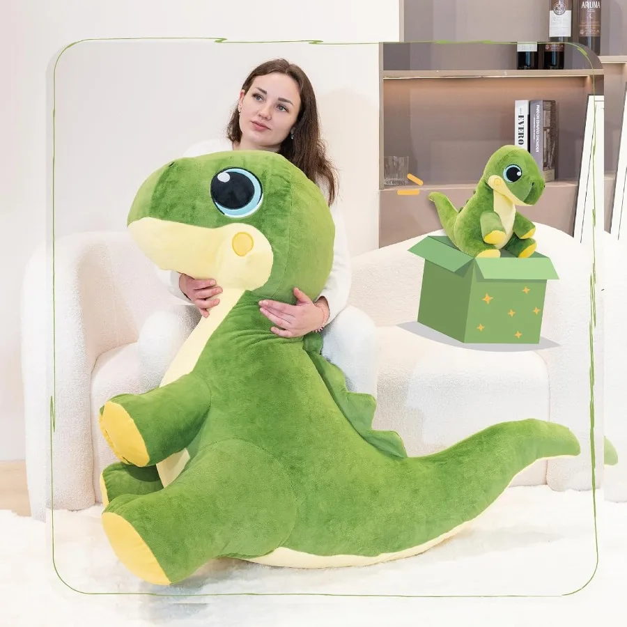 31 Large Dinosaur Stuffed Animals for Boys Soft Jumbo Trex Plush Toys Big Stuffed Dinosaur Plushie Giant Dino Plush Toys Gifts