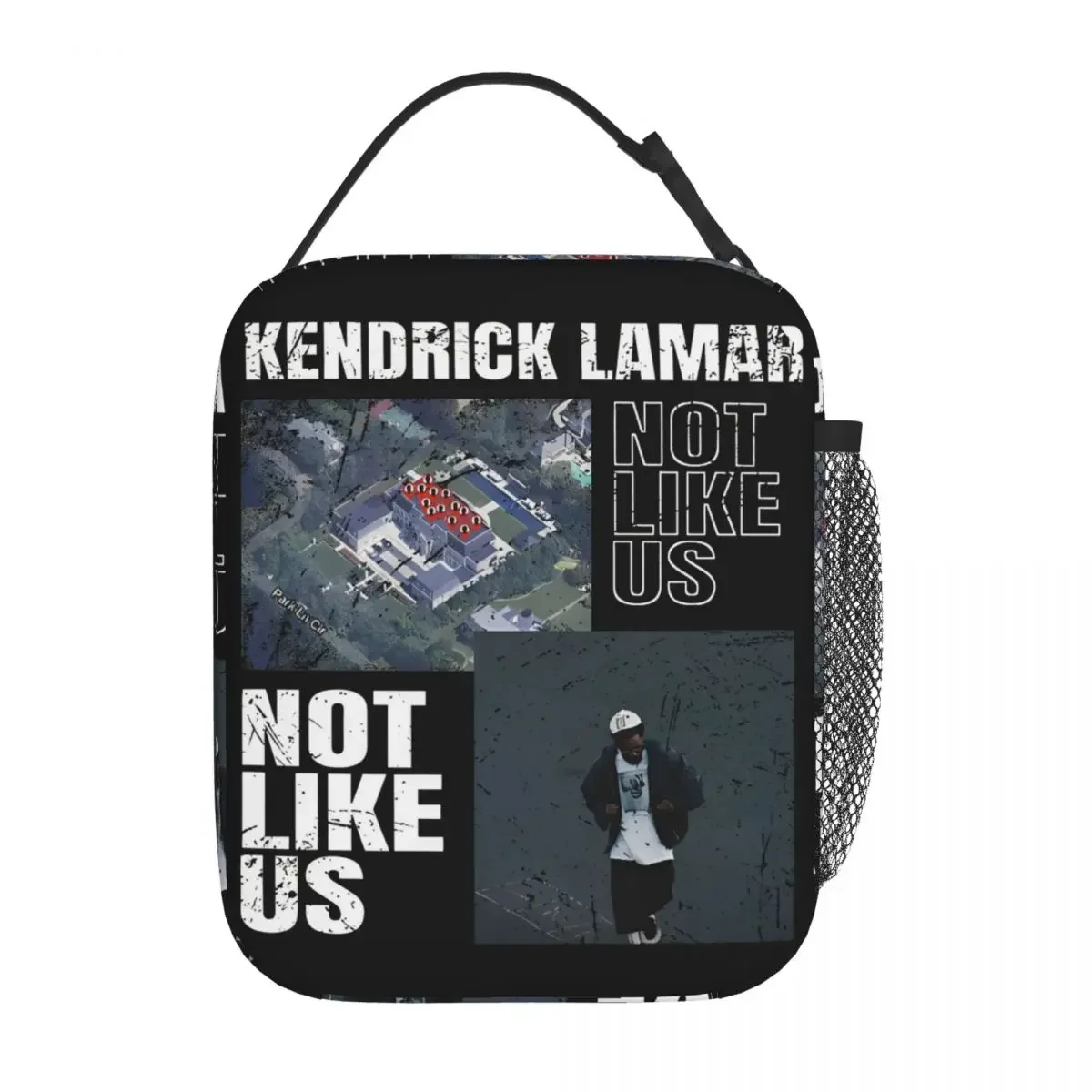 Kendrick Lamar Not Like Us Old School Insulated Lunch Bag Storage Food Box Portable Thermal Cooler Lunch Box For Work