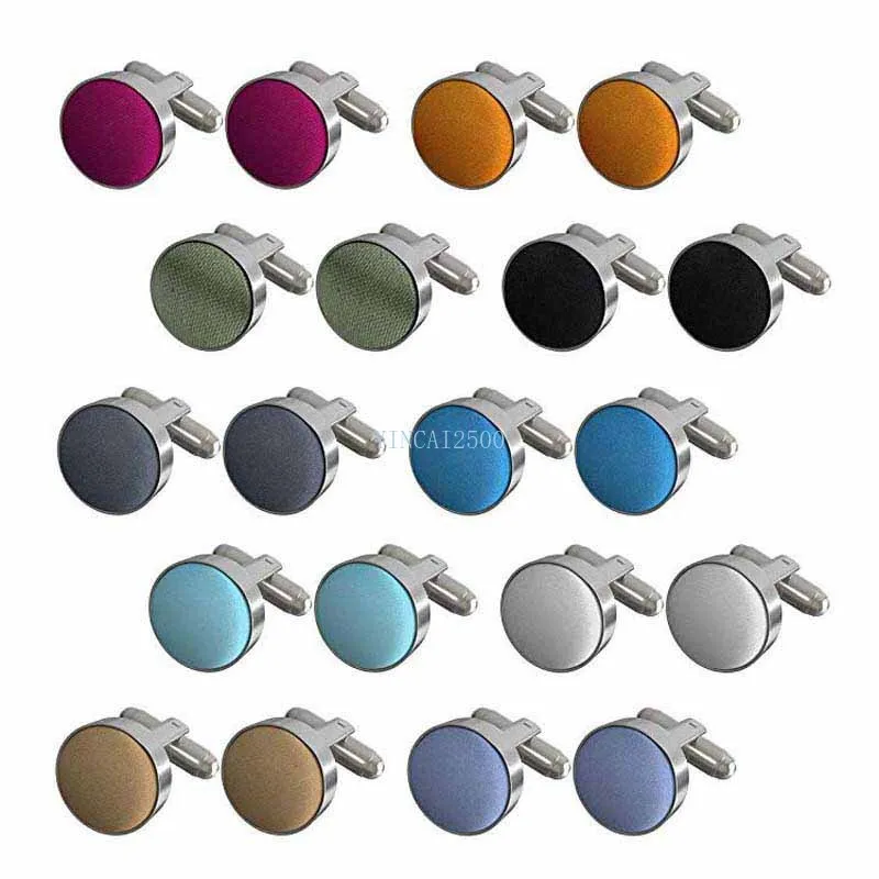 Solid Cufflinks Knot Shirts Jewelry Cuff Links Button Mens Wedding Hot Christmas Women Quality MJ40