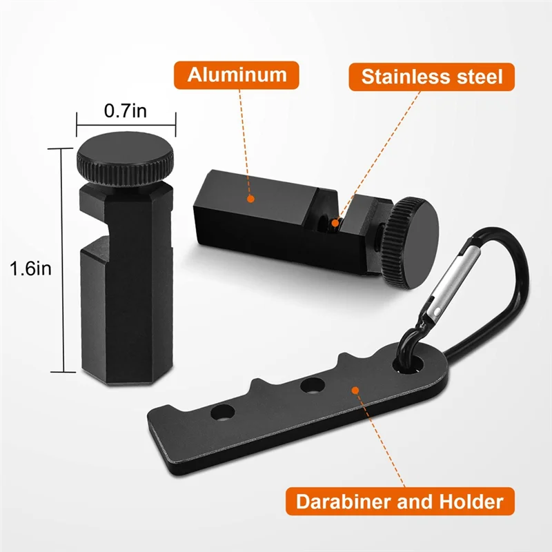 AB51 Tall Stair Gauges for Framing Square,with Holder and Carabiner Stair Gauge Knob Tool for Carpentry Framing Squares Metal