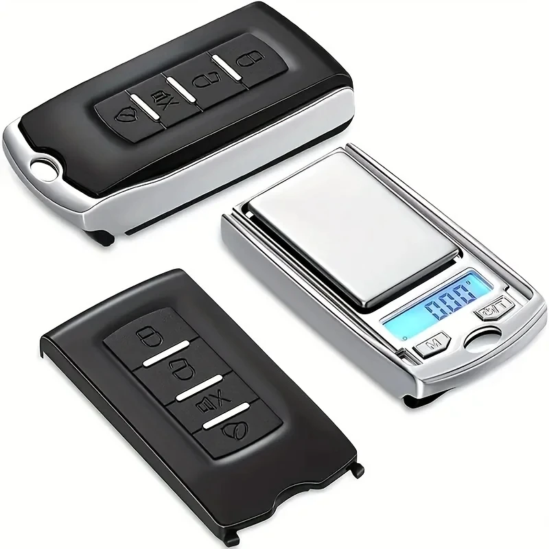 Balança eletrônica digital portátil de alta qualidade, 0.01g, chave de carro, com display lcd, mini balança digital de bolso para joias, itens pequenos