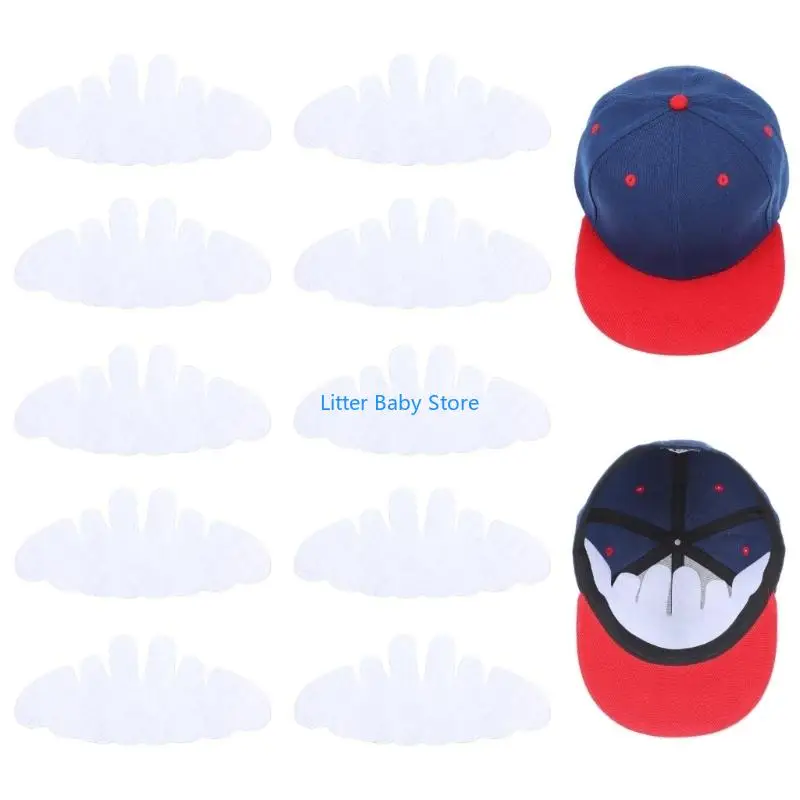 N80C 10pcs Headwear Sweat Liner Natural Felt Hygienic Safe Moisture Control Gentle