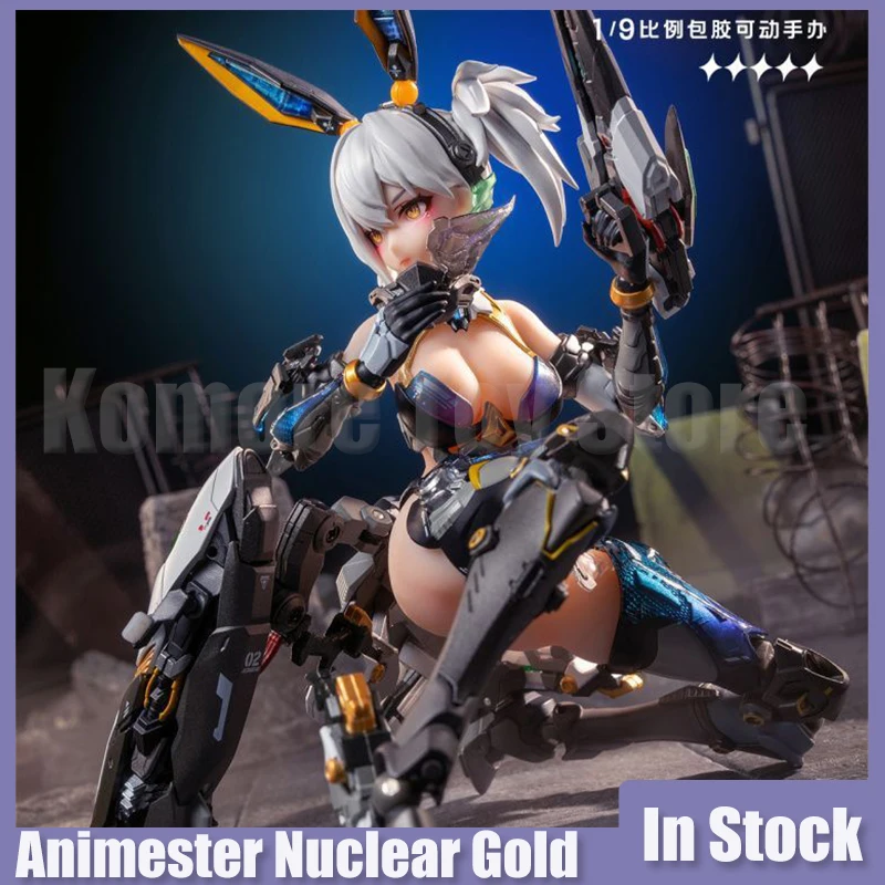 Animester Nuclear Gold Vodka Mirror Action Figures Mobile Suit Joint Movable Anime Figure Model Doll Collect Decoration Toy Gift