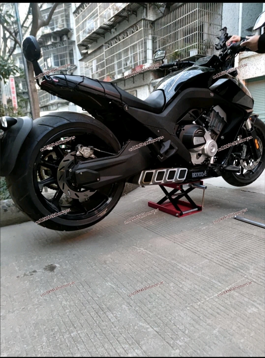 Motorcycle lift table repair rack Lift table