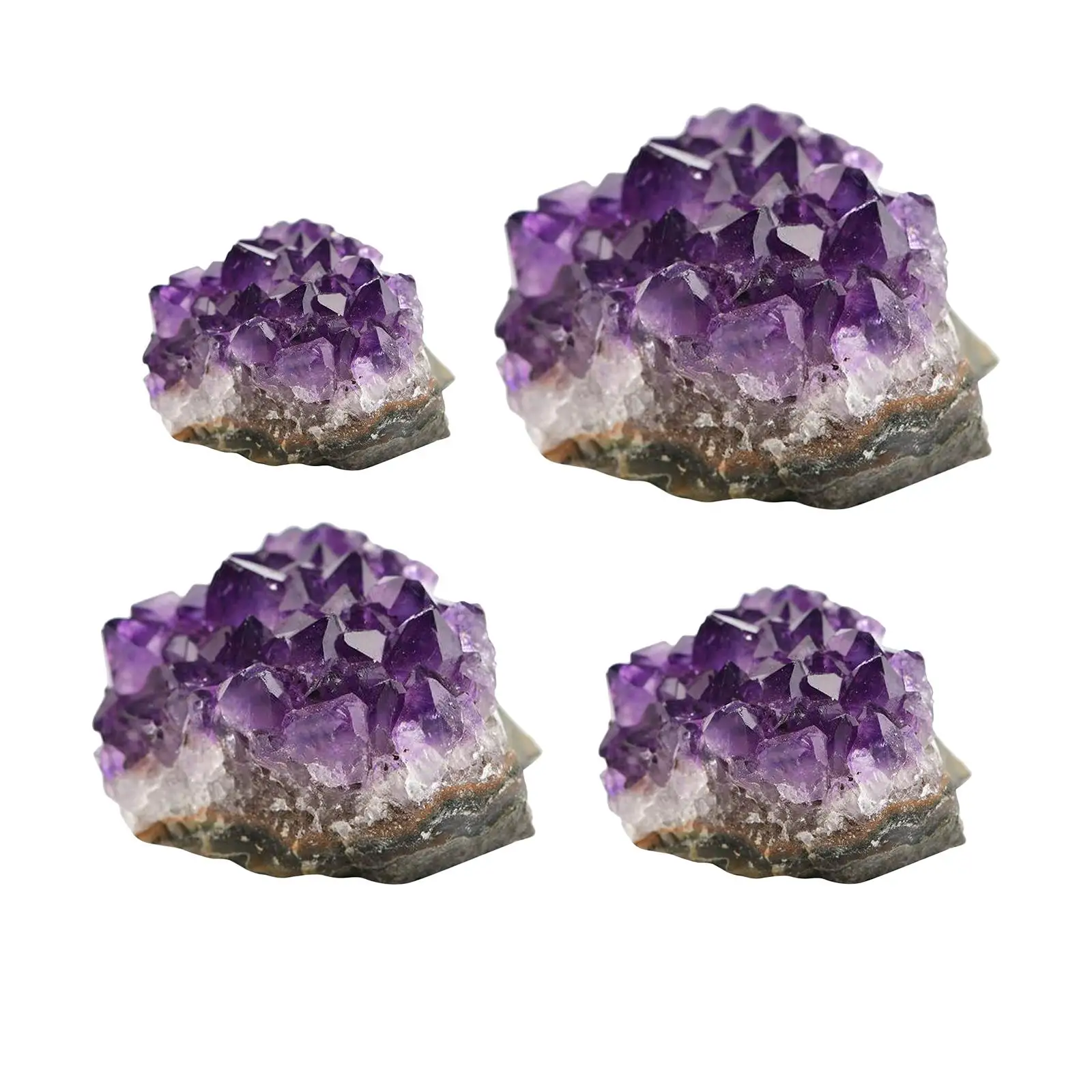 Natural Amethyst Crystal Cluster, Unique Natural for Home / Office /