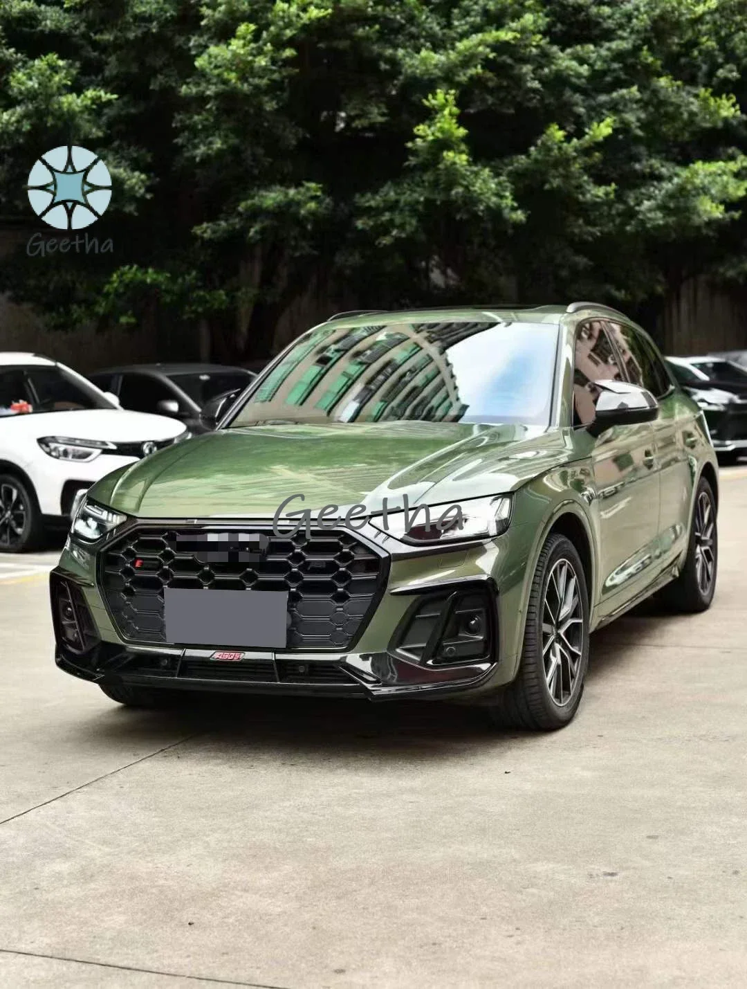 

Runde Q5 Body Kit for Audi Q5 Q5L at Carbon Fiber Body Kit 2018-2022 Front Lip Rear Diffuser Spoiler Top Wings