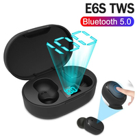 TWS E6S Wireless Headphone Bluetooth 5.1 Earphones Hifi Headsets with Mic Sports Noise Cancelling Mini Earbuds For Xiaomi iPhone