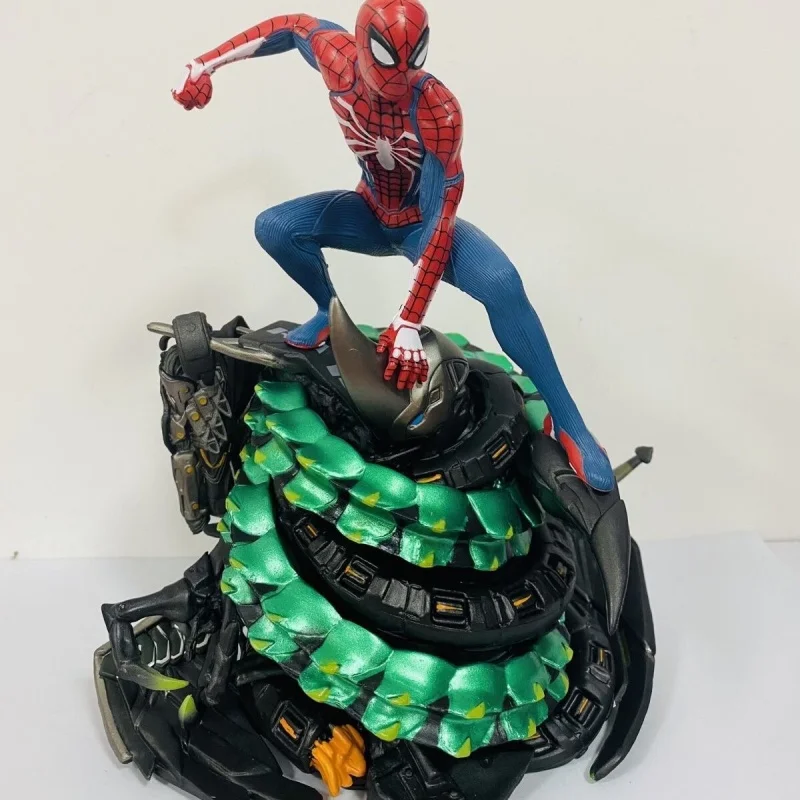 Marvel Spider Man Game Upgraded Version Peter Parker Action Figure Sony Base Statue Scene Legend Avengers Model Toy Collecti