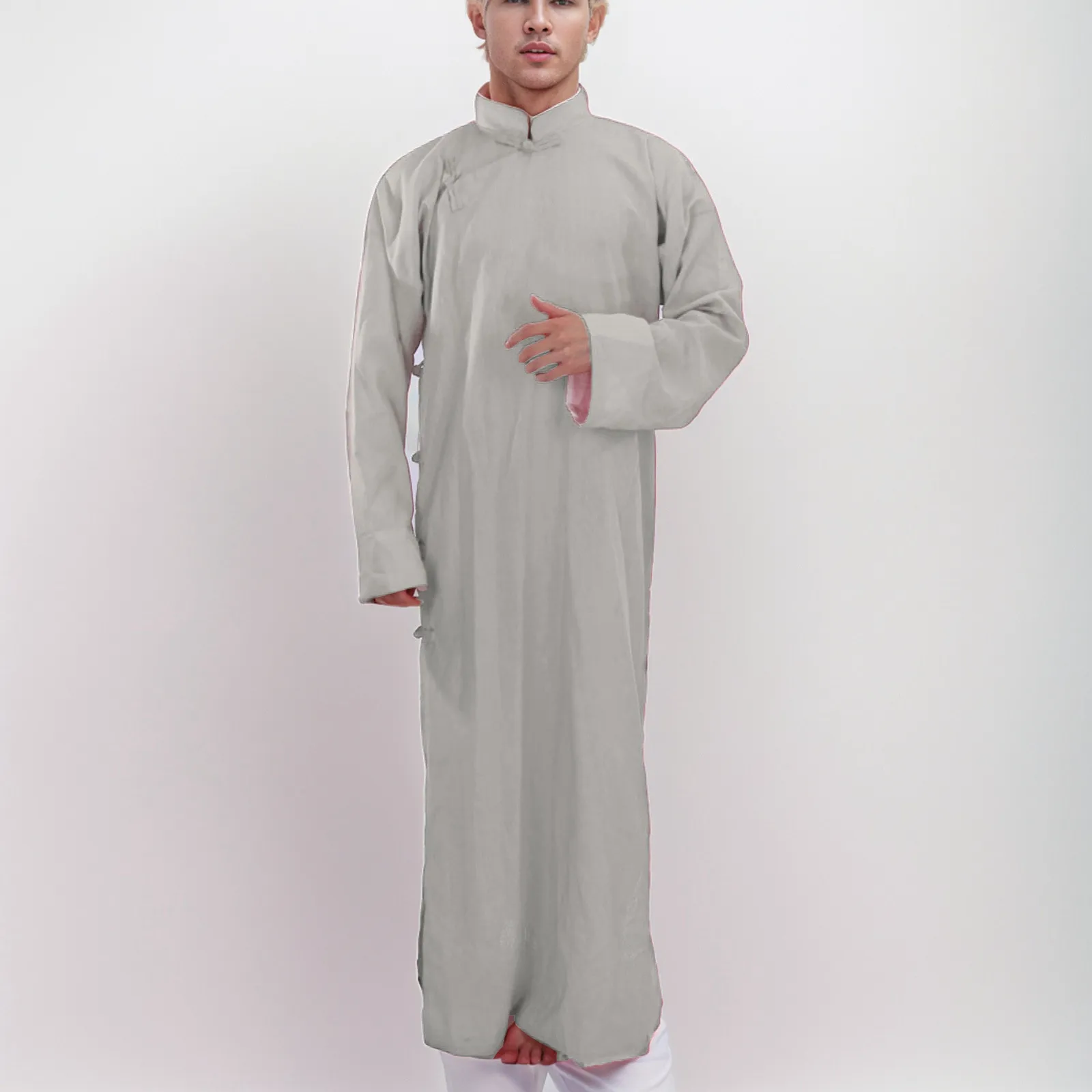 

Islamic Clothing Men Length Long Sleeve Loose Muslim Men Saudi Arabia Pakistan Kurta Muslim Costumes Muslim Dress Kaftan Thobe