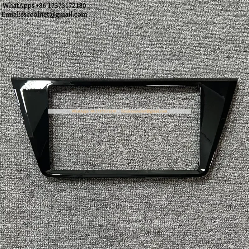 JS01 8inch Car Stereo Navigation Display Frame Bezel Trim 5TD 858 069 G 5TD858069G For Touran Piano Black Dashboard