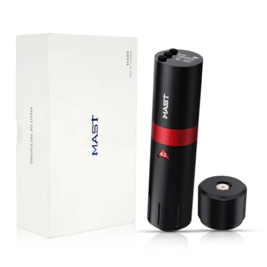 

Wireless Tattoo Pen Machine Gun with Adjustable 6 Strokes 2.4-4.2mm Rechargeable Battery Digital Display Coreless Motor Black B
