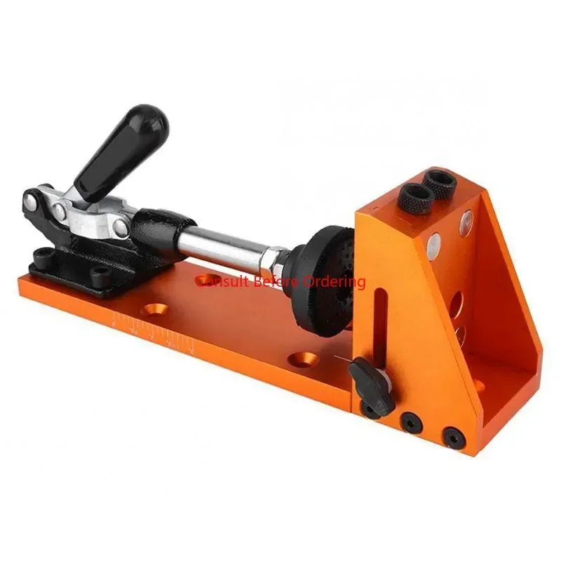 Metal Drill Bit Adapter Set Carpenter Kit System Inclined Pocket Hole Drill Bit Clamp Base Woodworking To