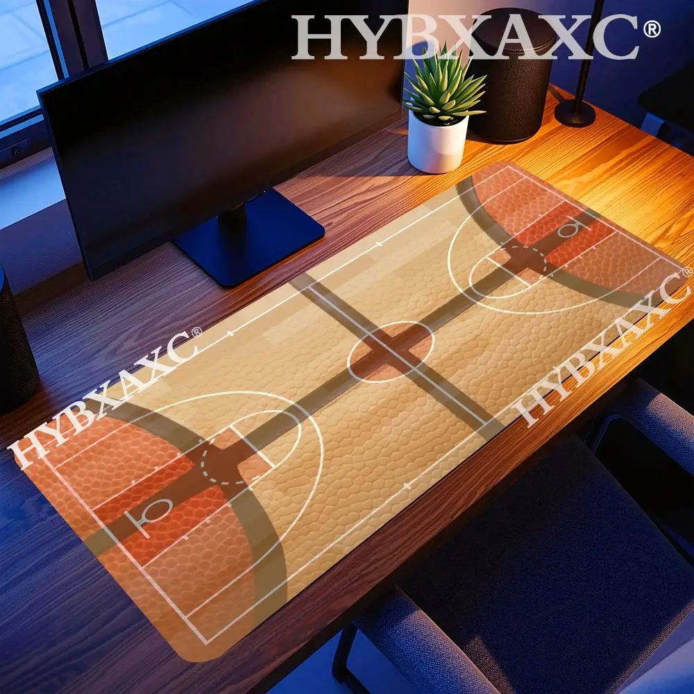 

HYBXAXC Basketball court pattern design Mouse Pad Durable Rubber with Anti-Slip Base, Ideal for Daily Office Work and Gaming