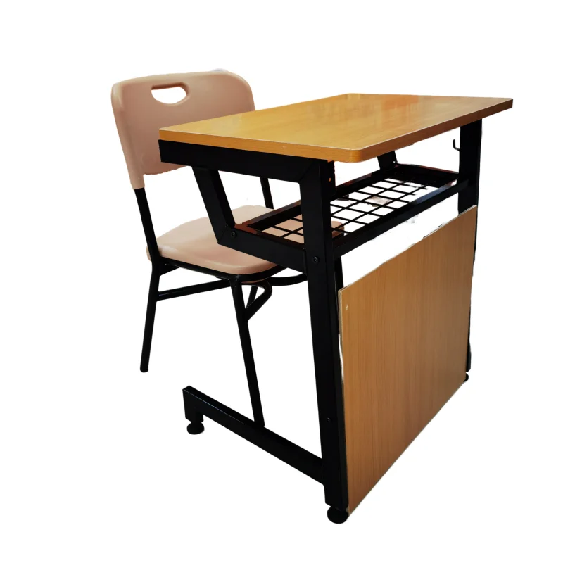 

wholesale School Furniture Classroom Single Student Desk and Chair Wooden table Modern primary School Sets