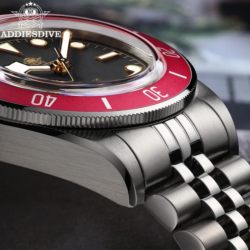 ADDIESDIVE 39mm Watches For Men Sapphire Glass BGW9 Super Luminous 200M Waterproof Automatic Mechanical Watches