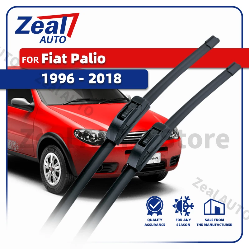 Escobillas limpiaparabrisas delanteras para Fiat Palio Mk1 MK2 1996 - 2018 LHD RHD, cepillos de goma para parabrisas, accesorios para coche