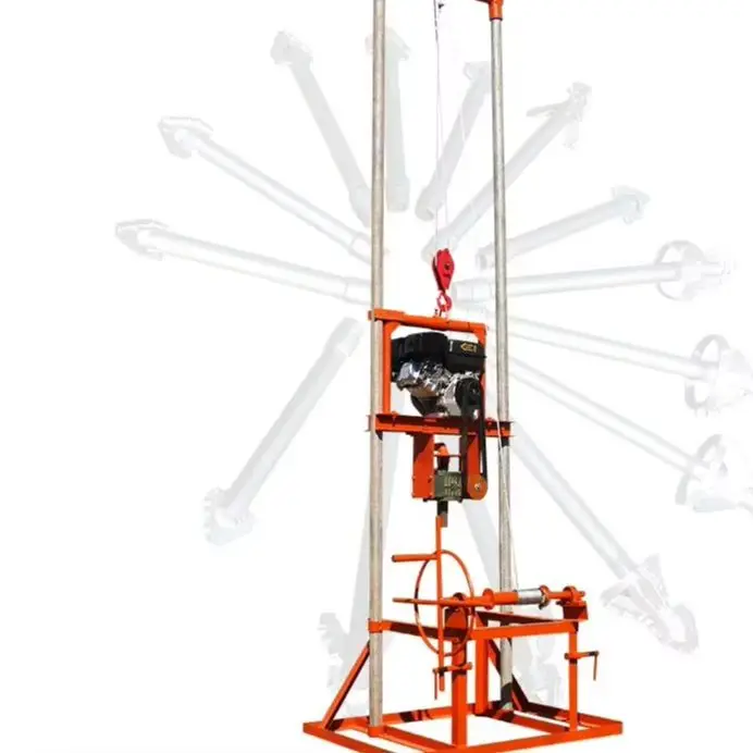 

Customized Diesel Water Well Drilling Rig 80m Compact Portable Manual Drilling Machine Borehole Drilling For Sale
