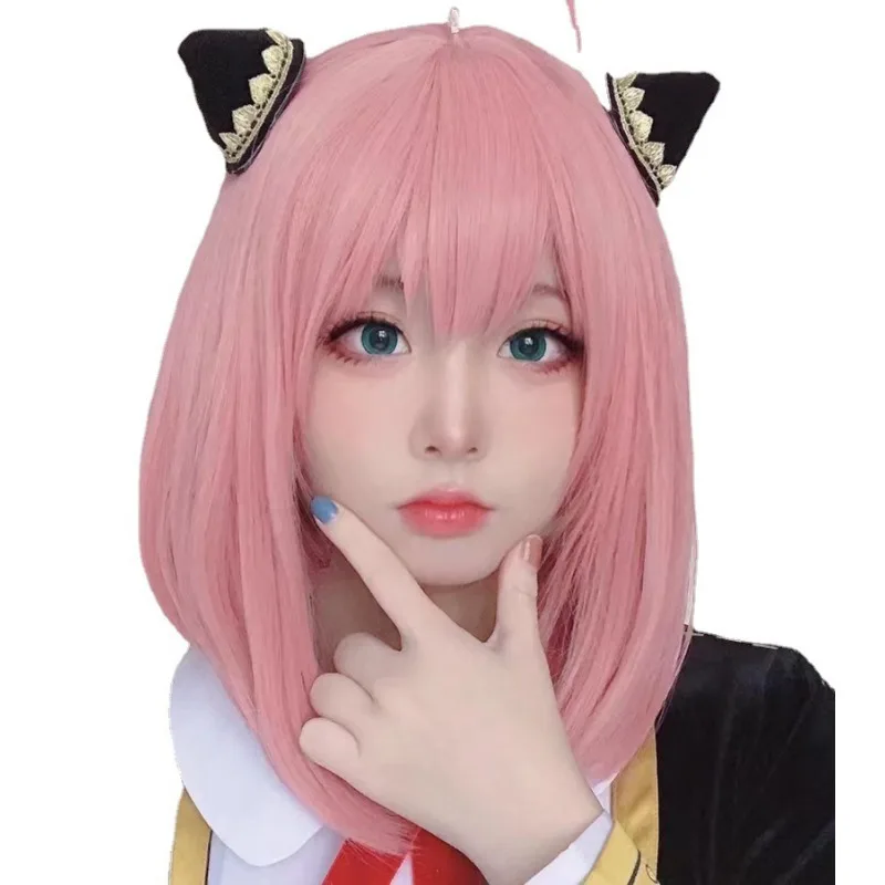 Anime SPY×FAMILY Rolpruik Podium Sitcom Voer kleding Wedstrijden Simulatie Kort haar Anya Forger Karaktermodellering Bobkapsel