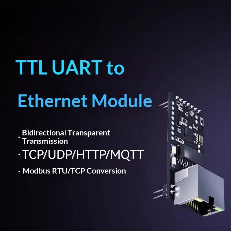 High Cost-Effective TAS-LAN-751 TTL to Ethernet Module   Modbus RTU/TCP UDP HTTP MQTT  RJ45  3.3V/5V