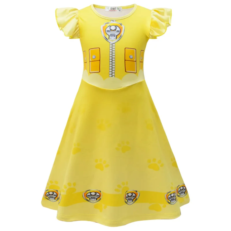 2025 ❤   Новая детская карнавальная одежда, детский патрульный костюм для собак Маршаллл Чейз Скай, карнавальный костюм для девочек, вечерние ролевые игры на Хэллоуин ☆ ★