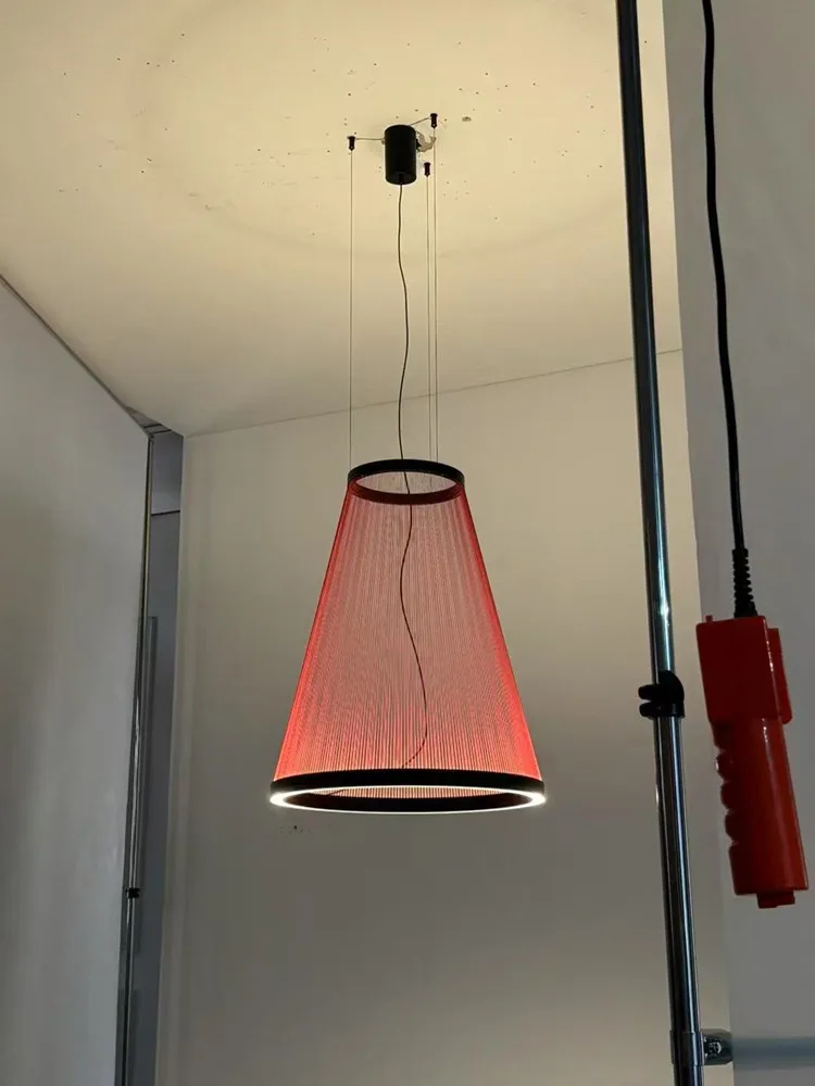 Spanish Vibia Array Tassel Pendant Lights Line Chandelier for Restaurant Living Room Villa Hotel Loft Staircase Lighting Fixture