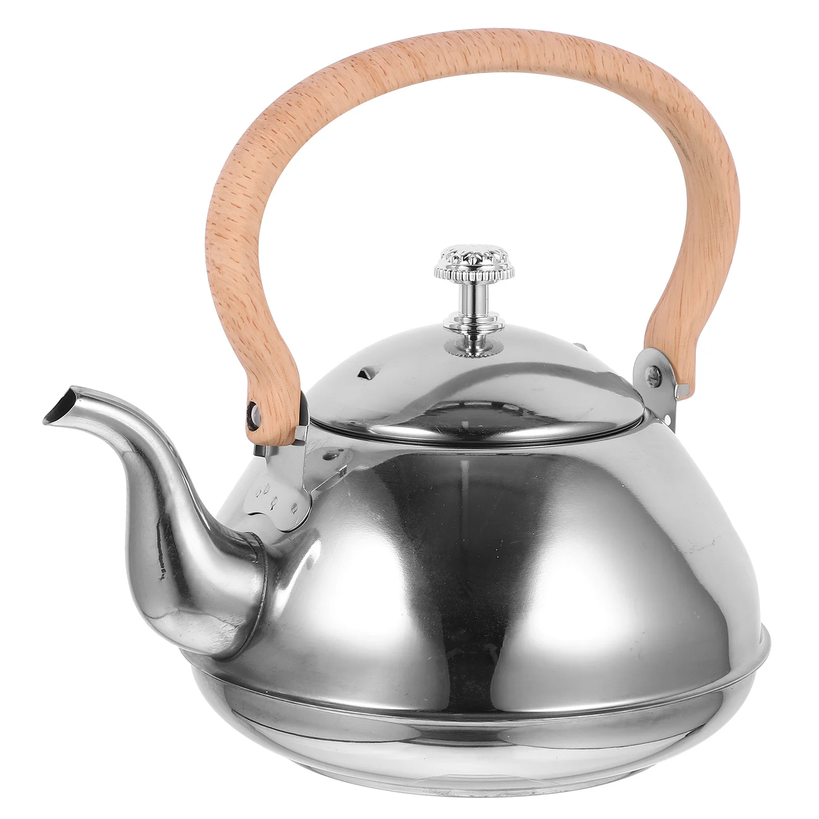 

1pc Stainless Steel Water With Handle Large Capacity Home Pot For Kitchen Use Household Teapot Modern Desktop For Office