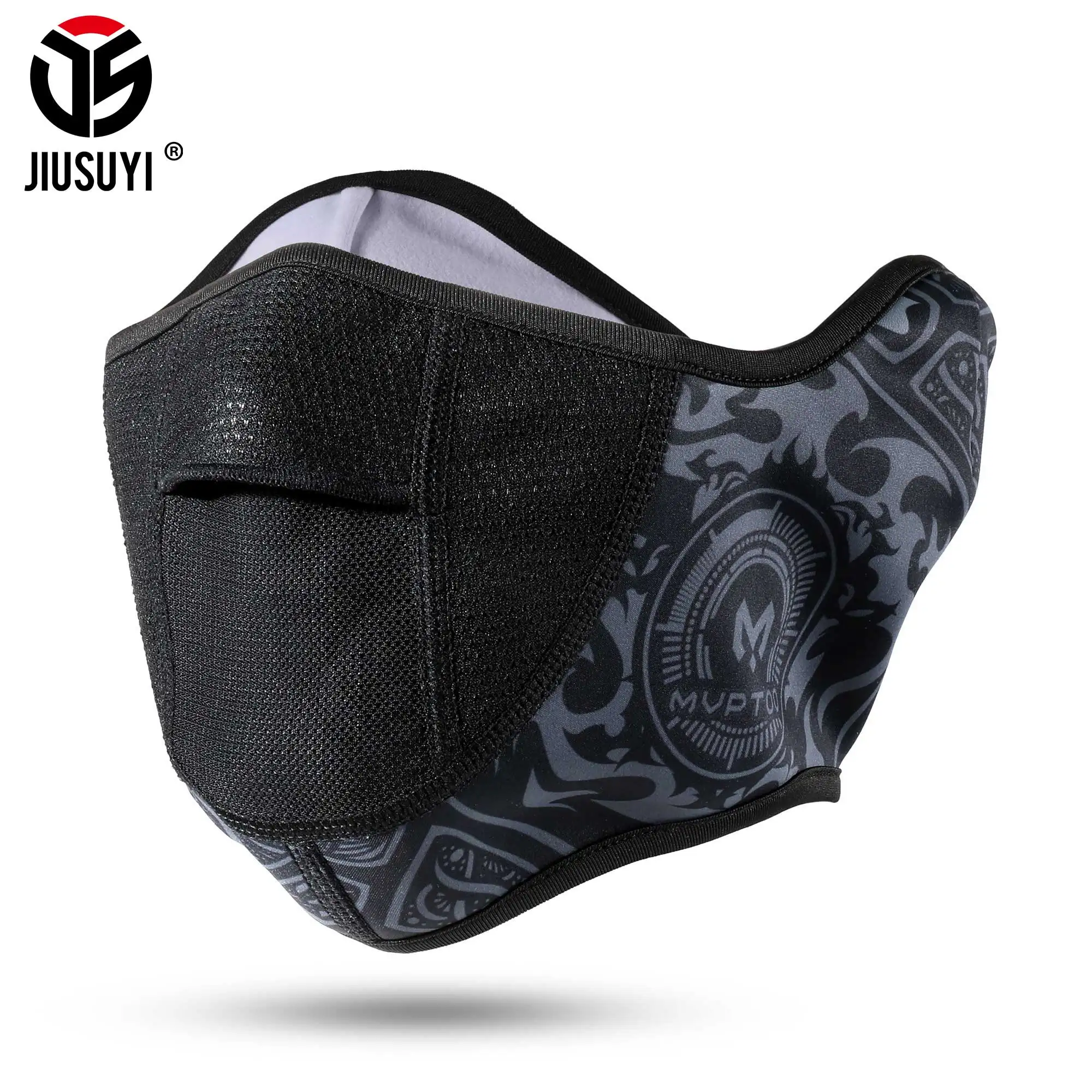 Winter Warmer Outdoor Riding Half Face Mask Cover Balaclava Fleece Skiing Thermal Scarf Men Women Cold Weather Windproof Bandana