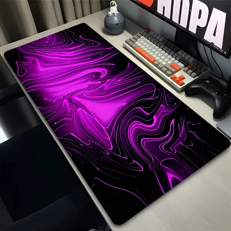 Large Mouse Pad Gamer Home Computer HD Mousepad Cool Keyboard Pad Anti Fray Gaming Carpet Purple