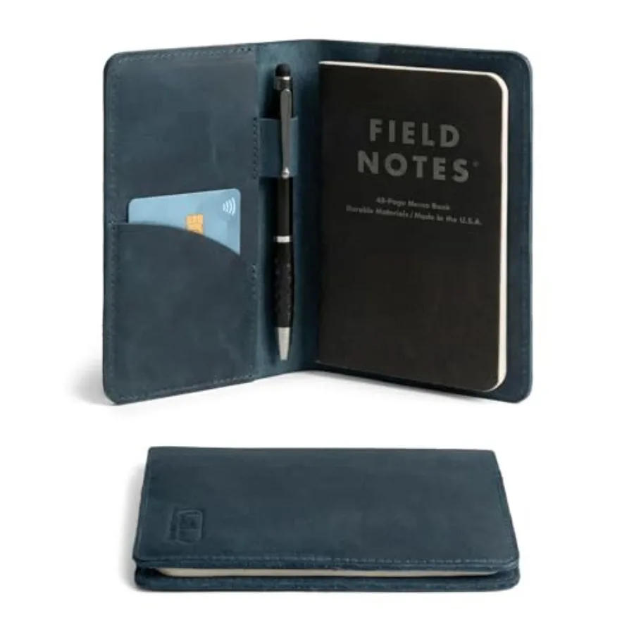 

Кожаная обложка для блокнота Field Notes, 3,5 x 5,5 дюйма Чехол для карт и ручек ручной работы, защитный, для кармана
