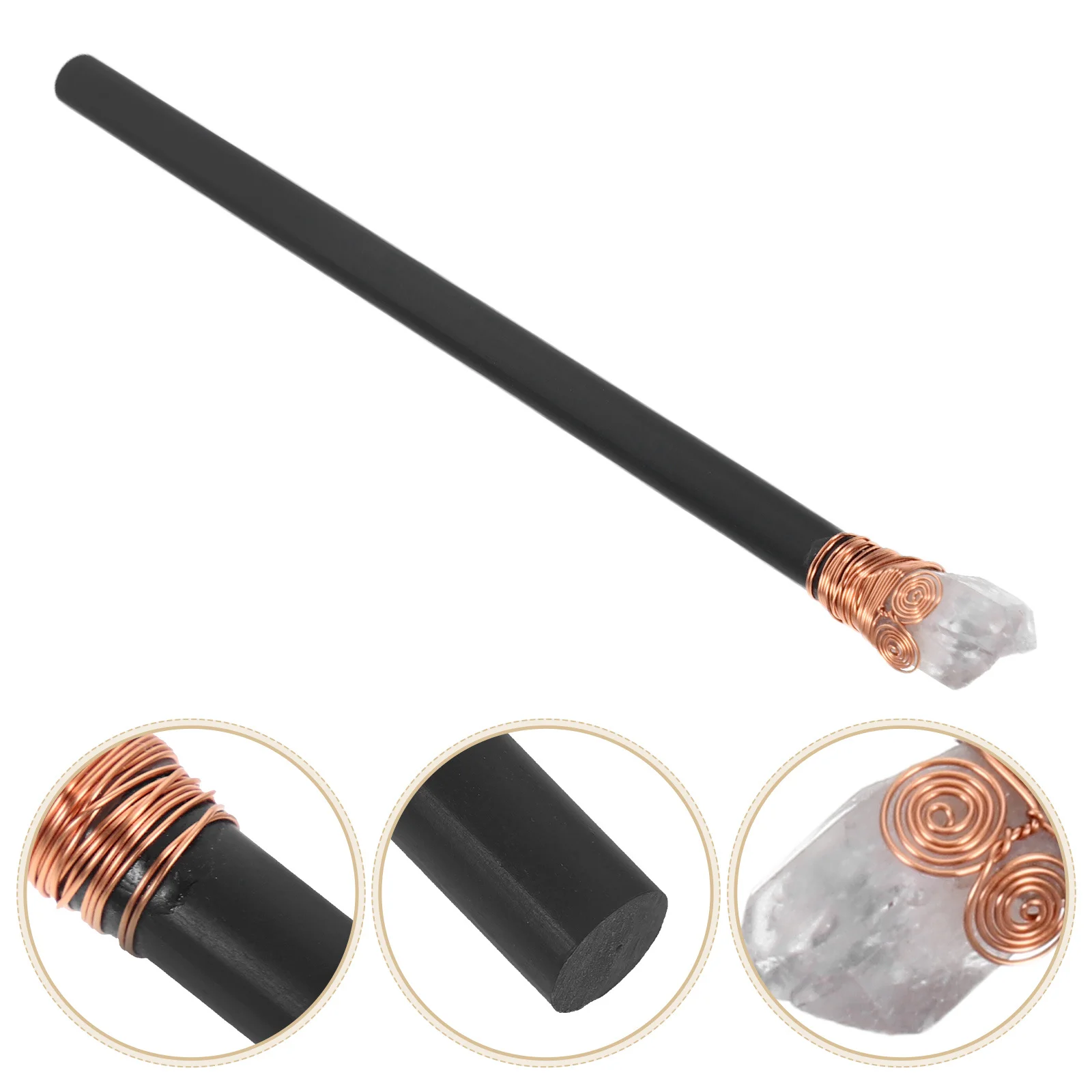 

Natural Crystal Wand Fairy Scepter for Home Office Decor Handcrafted Enchanted Staff Paperweight Unique Roleplay Prop Gift