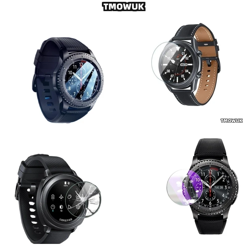 

For Samsung Gear Sport Gear 2 3 4 zero Tempered Glass Screen Protector 9H Hard, Anti Scratch, HD Sharp Image