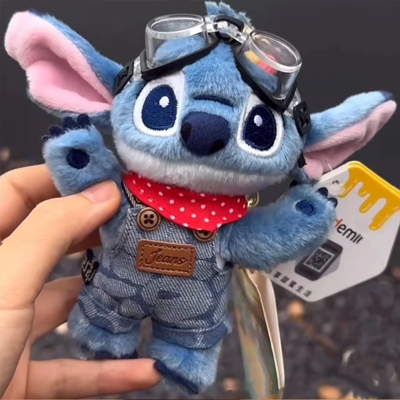 Original Disney Stitch Bag Decorat Cartoon Anime Lilo & Stitch Doll Cartoon Keychain Strap High Quality Toys Gift for Friend ﻿