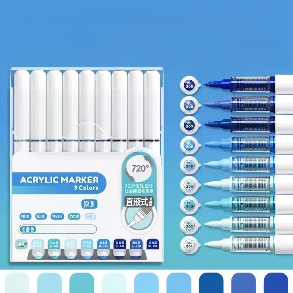 For For Mungyo Acrylic Paint Markers Soft Tip Waterproof Pens High Coverage Drawing Stationery For Creative Art Projects