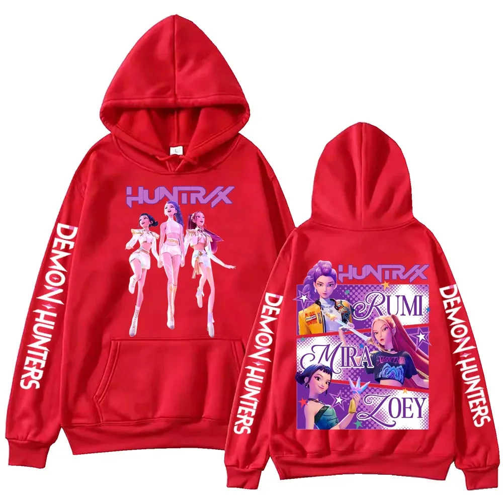 Bluza z kapturem Anime Kpop Demon Hunter Harajuku Pulower Prezent